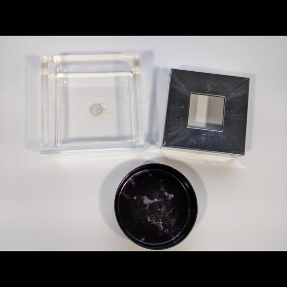 Vintage 1970's Italian Designer Plexiglass & Aluminum Guzzini Ashtray Made Italy - Picture 6 of 16